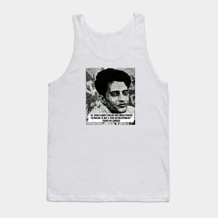 Charu Majumdar Naxalite Revolutionary Quote Black & White Tank Top